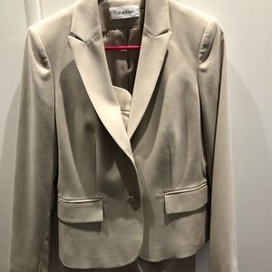 Calvin Klein Skirt Suit - Taupe